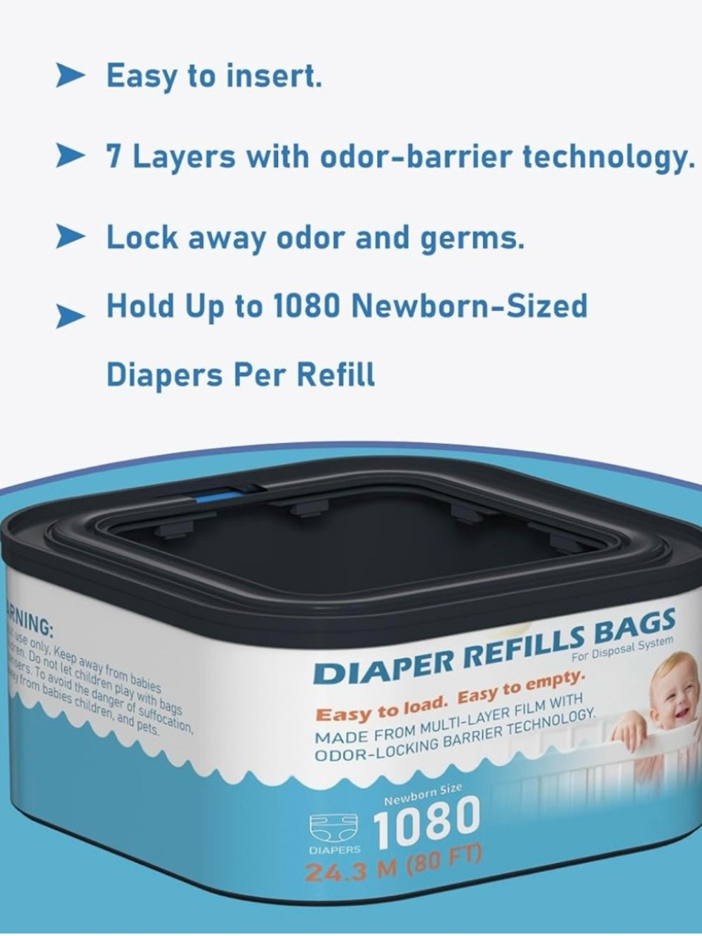 Jumbo+ Square Refills Disposal Bags Refill (2)